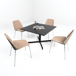 Intersect Square Canteen Table