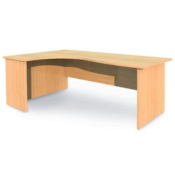 Wave Desk with Panel Legs