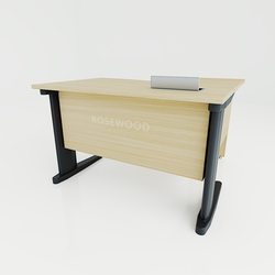 Wave Office Desk - Metal Legged