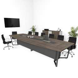 Vanadium Curved Meeting Table