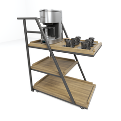 Metal Frame Tea Trolley