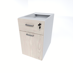 Narrow 1 Drawer Fixed Closed Filing Box