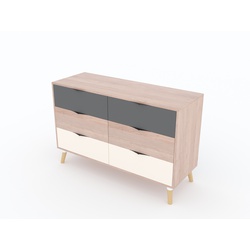 Fahari - Wide Chest of 6 Drawers