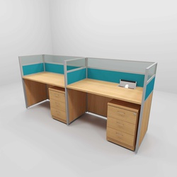 Straight Desks - Side by Side