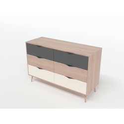Fahari - Wide Chest of 6 Drawers
