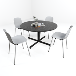 Intersect Round Canteen Table