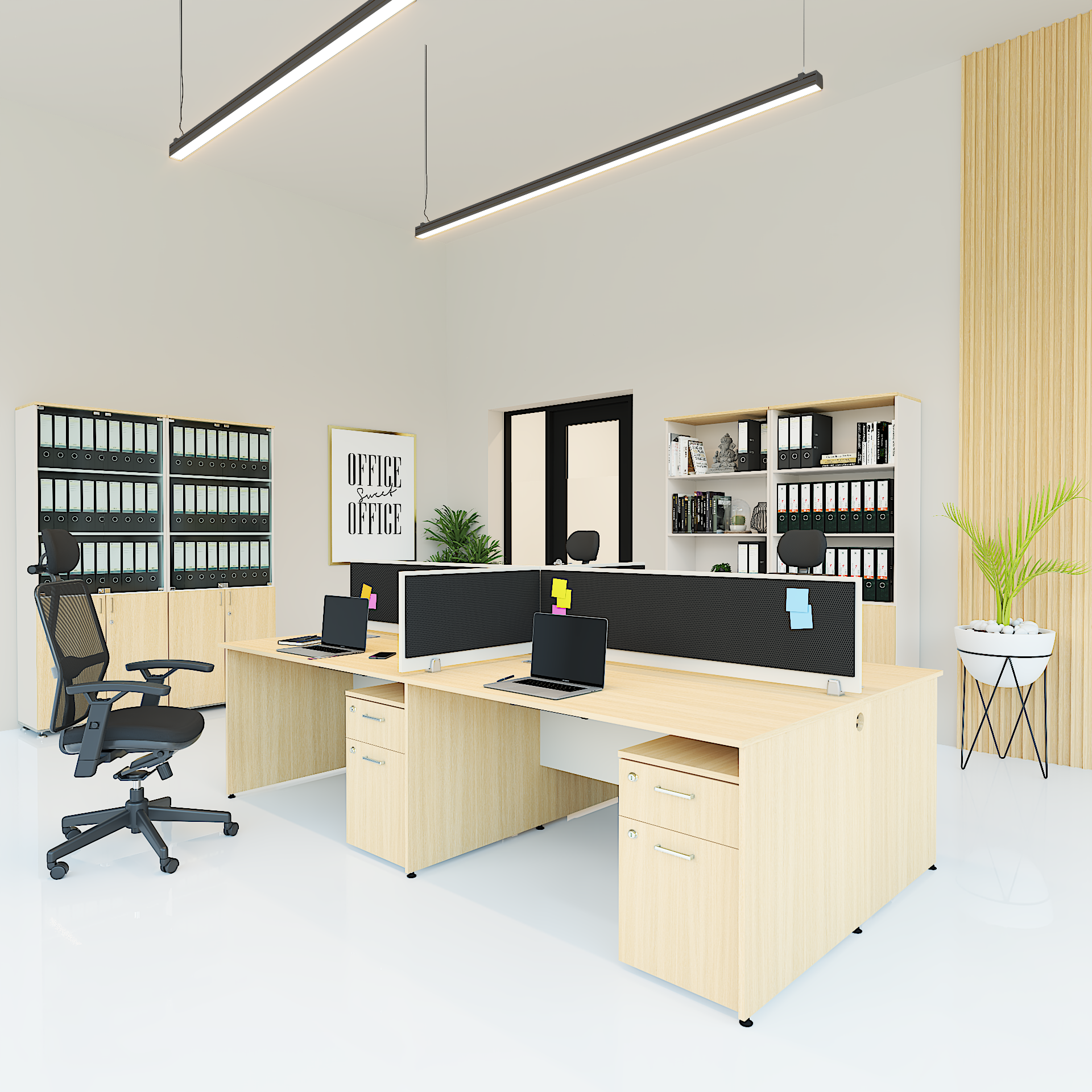 Interlink Workstation, Interlink Workbench | Rosewood Workspace Solutions