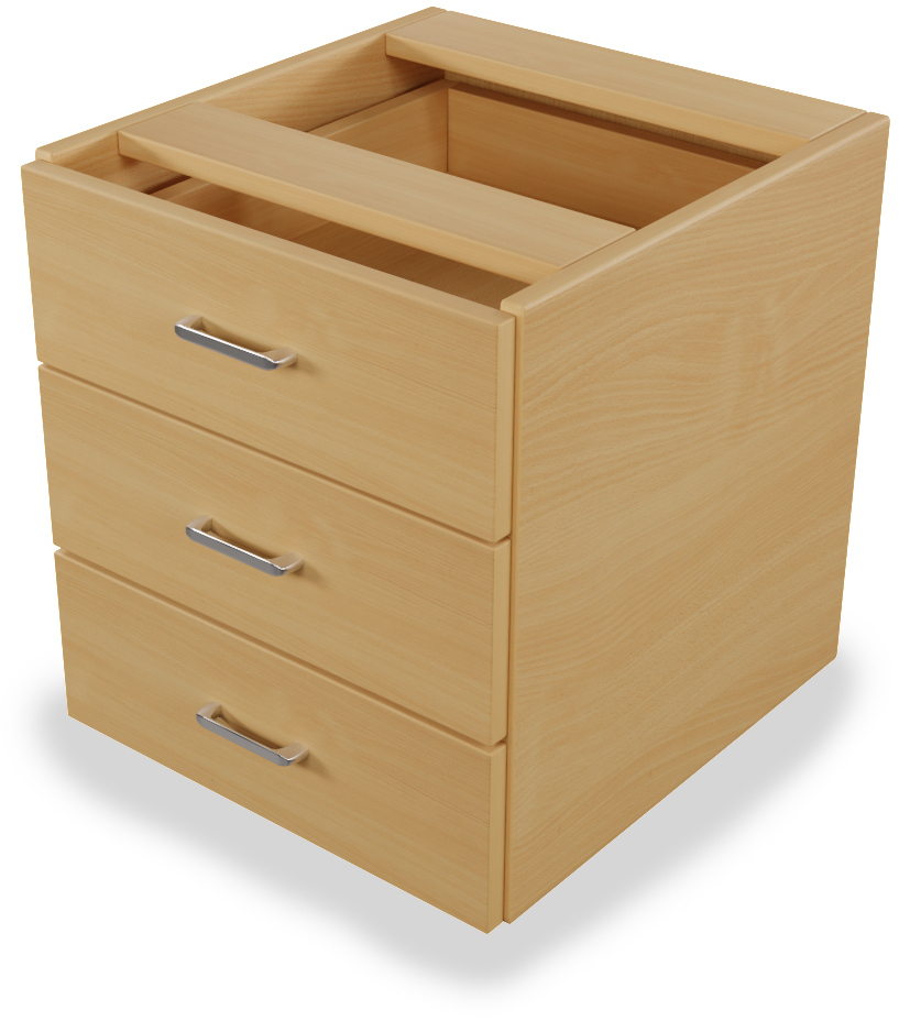 Fixed 3 Drawer Boxes | Rosewood Workspace Solutions