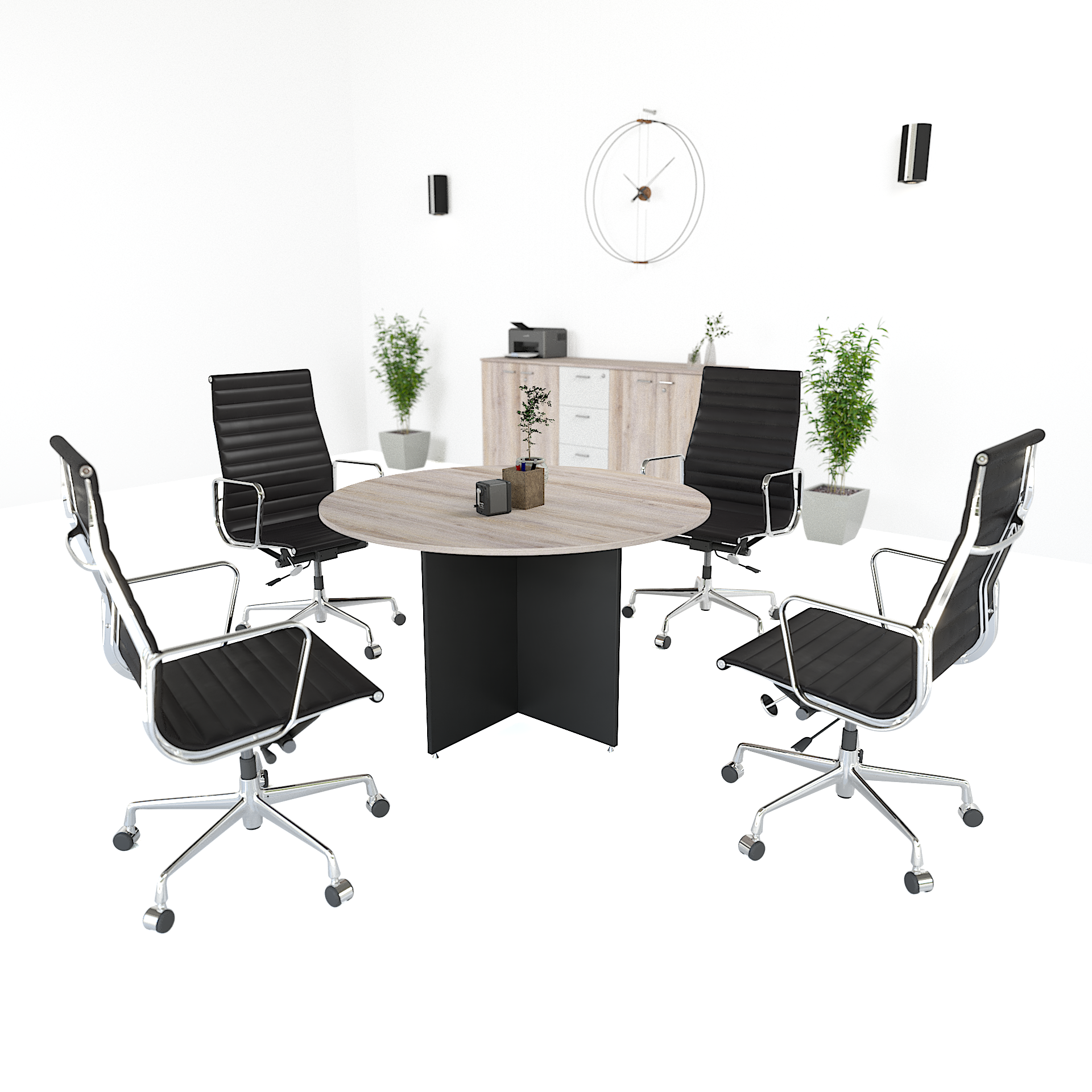 Interlink Circular Conference Table | Rosewood Workspace Solutions