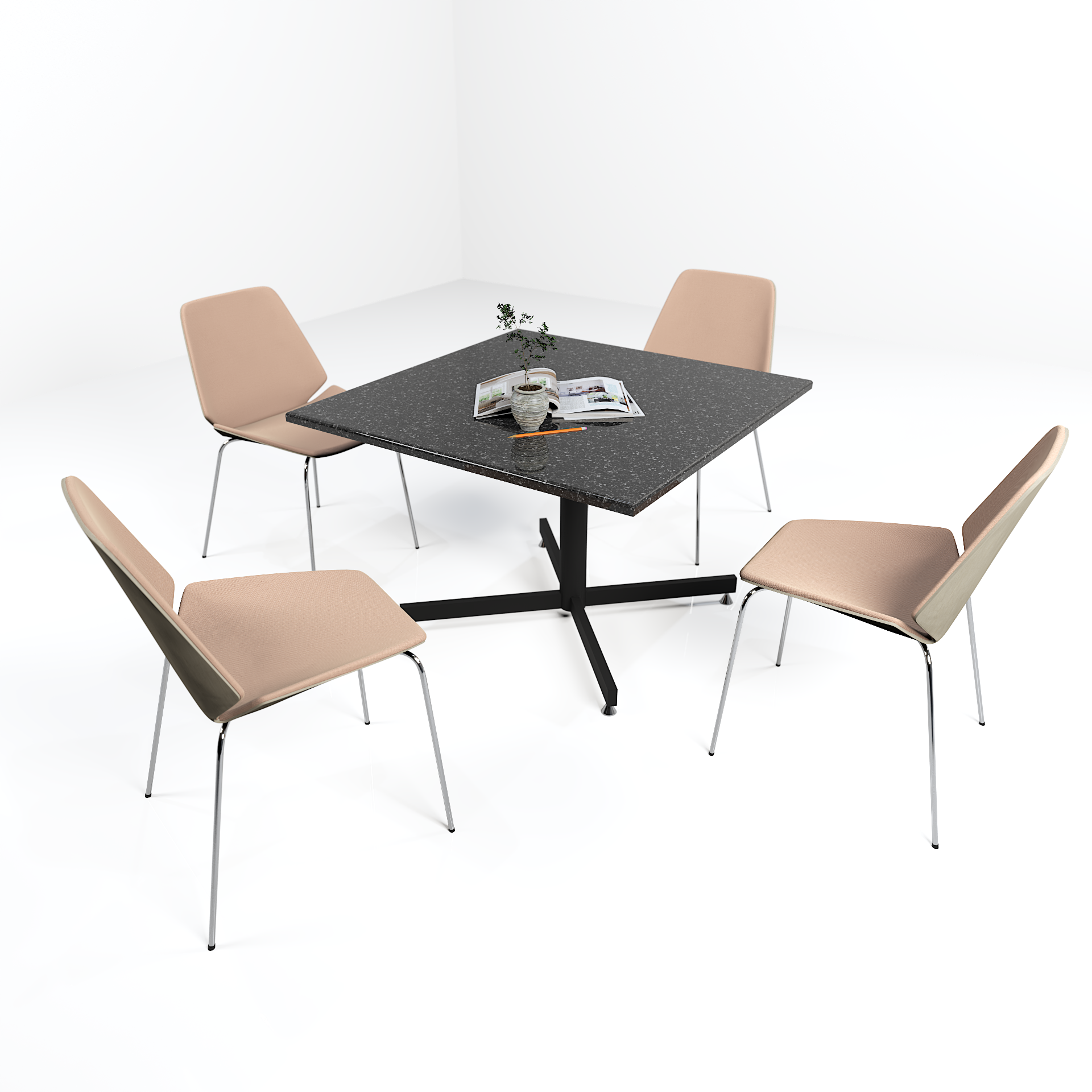 Intersect Square Canteen Table | Rosewood Workspace Solutions